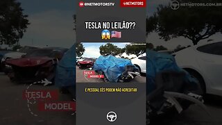 TESLA NO LEILÃO? JA VIU ISSO ? MAS POR QUE ESTÁ CONTAMINADO ? #carros #viral#tesla #shortsyoutube