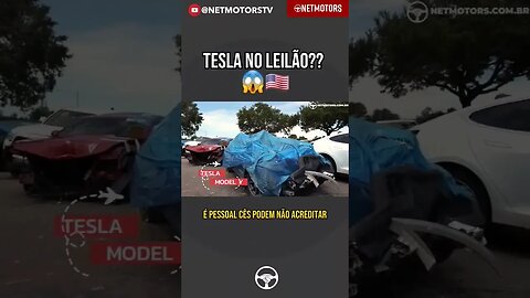 TESLA NO LEILÃO? JA VIU ISSO ? MAS POR QUE ESTÁ CONTAMINADO ? #carros #viral#tesla #shortsyoutube