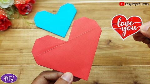 How to Make Paper Love | Origami Heart | Valentine's Day Craft Ideas | Easy Paper Crafts