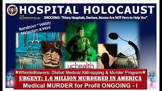 HOSPITAL HOLOCAUST Pt 1. The Medical Kidnapping & Murders Happening in USA, 1300+ Cases Documented