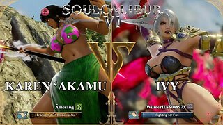 SoulCalibur VI — Amesang (Karen ‘Akamu) VS WilmerHN5048973 (Ivy) | Xbox Series X Casual