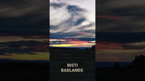 Sunset over Bisti Badlands