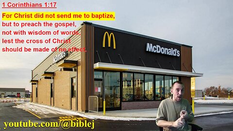 Its Kinda Like Mcdonalds - Set out to preach not baptise
