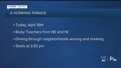 Bixby Teachers to Visit Students in Honking Parade