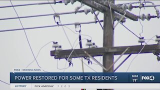 Power restored for some Texas residents