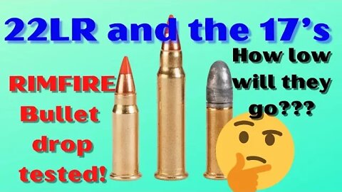22LR & 17's bullet drop - Demonstrated and explained!