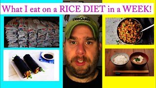 What I eat on a RICE DIET during a normal WEEK | VLOG