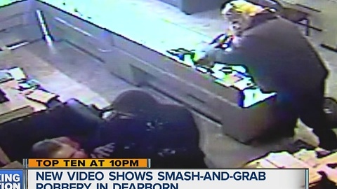 Dearborn smash and grab caught on tape