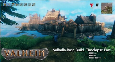 Valheim Base Build Time-lapse! Part 1