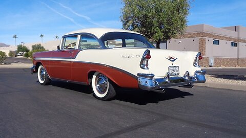 1956 Chevrolet Bel Air 2 Door Post in Gold / Beige & Ride on My Car Story with Lou Costabile