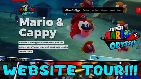 Super Mario Odyssey Website Tour (Easter Eggs, Menus, Maps, & More)