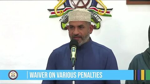Abdulswamad Shariff, Waiver On Various Penalties