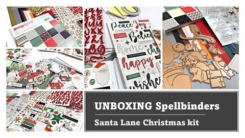 UNBOXING | Spellbinders Santa Lane Christmas kit
