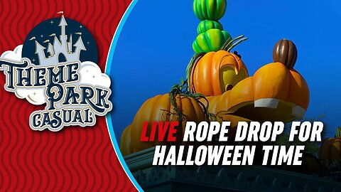 LIVE at DISNEYLAND | Rope Drop Halloween Time