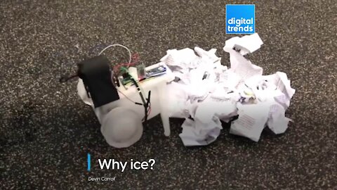 A Robot Made Of Ice