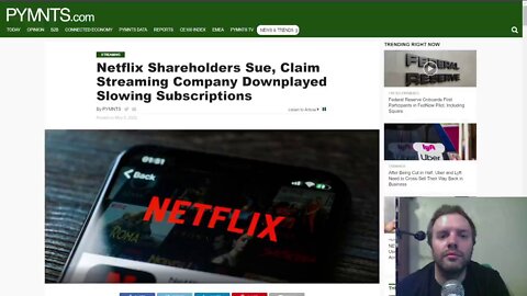 Shareholders sue Netflix over slow company growth