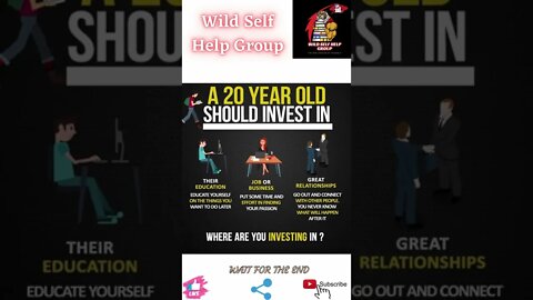 🔥Where should you invest in your 20s🔥#shorts🔥#wildselfhelpgroup🔥27 march 2022🔥