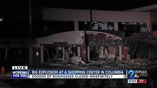 Shopping center in danger of complete collapse following early morning explosion