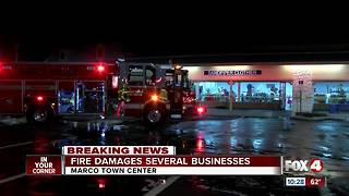 Fire damages several businesses in Marco Town Center