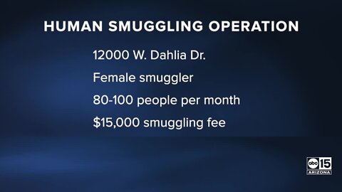 Woman arrested for alleged money laundering, human smuggling