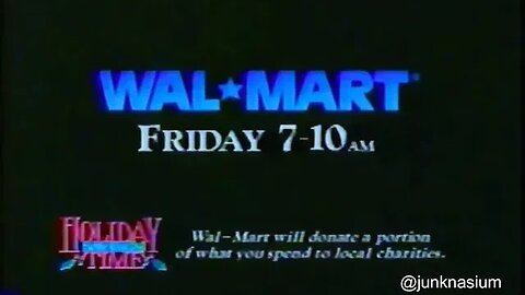 1993 Walmart Black Friday Christmas Commercial