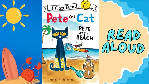 Pete the Cat // Pete at the beach