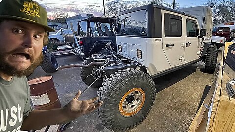 Cutting my Jeep Gladiator frame in Half