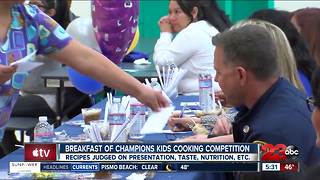 Elementary school students compete in annual cooking battle