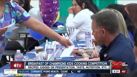 Elementary school students compete in annual cooking battle