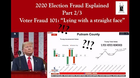 2020 Voter Fraud Explained (2/3): "Lying with a straight face" [Ep 6]