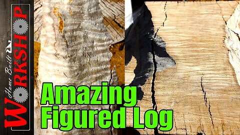 Chainsaw Milling a Big Figured Log | This is too cool!