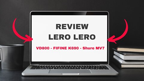 COMPARANDO OS MICROFONES VD800, Fifine k690 e Shure MV7 (REVIEW LERO LERO)