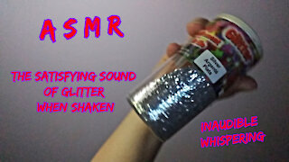 ASMR Inaudible Whispering ~ Satisfying Sounds of Glitter When Shaken