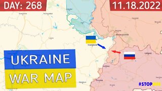 Russia and Ukraine war map 268 day - Military summary 2022 latest news today
