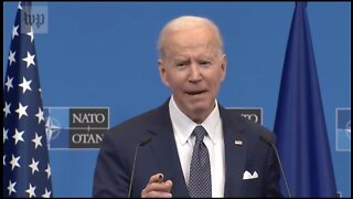 Biden Gets Mad At Reporter And Lies About Sanctions Detering Russia