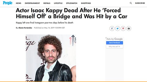 Isaac Kappy - Killed by the CABAL?