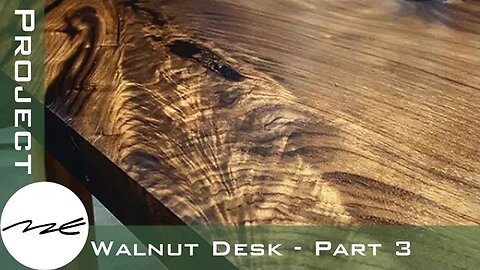 Making A Natural Edged Walnut Desk - Part 3/3