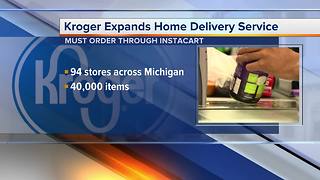 Kroger expanding home delivery service
