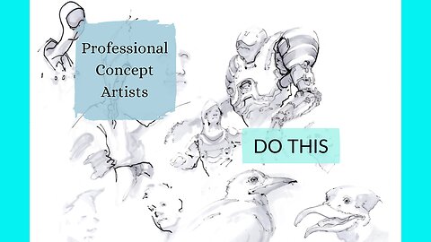 How Professional Concept Artists Warm Up (time lapse)