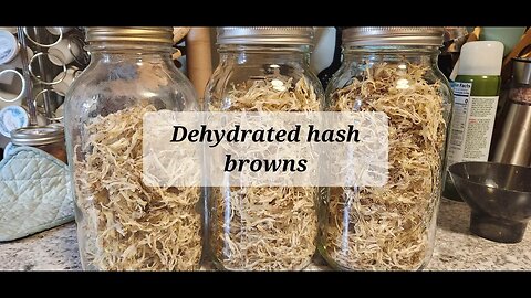 Dehydrated hashbrowns #dehydrating