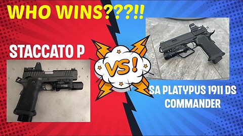 🔥 Staccato P vs Stealth Arms Platypus 1911 Commander: The Ultimate Handgun Face-off! 🔥