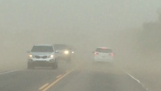 RAW VIDEO: Driving through dust in West Valley