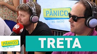 Carioca e Kléber Bambam tretam durante o programa | Pânico