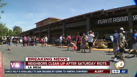 La Mesa comes together to clean up after riots