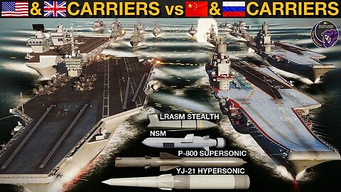2025 US & UK Carrier Groups vs 2025 Chinese & Russian Carrier Groups (Naval Battle 87) | DCS