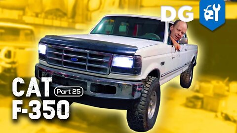 CAT Diesel swapped F350 Moves Under Its Own Power! #FTreeKitty [EP25]