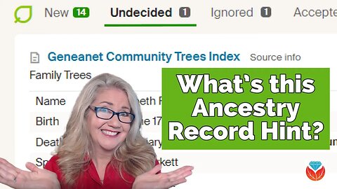 What's this Geneanet Ancestry Record Hint?