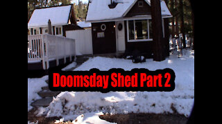 Doomsday Communications shed / Ham Shack / Game room build part 2 Big Bear