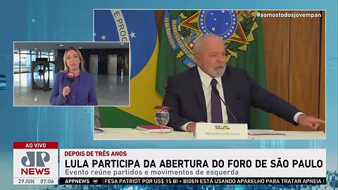 Lula participa da abertura do 26º encontro do Foro de São Paulo em Brasília