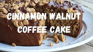 Irresistible Cinnamon Walnut Coffee Cake Recipe | Easy and Delicious! #cinnamon #walnut #coffeecake